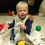 helping with laundry