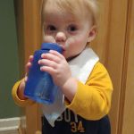 learning to drink from a straw