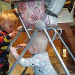 playing peekaboo together