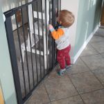 trying to reach the stool