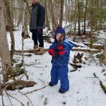 a walk in the woods at Oma and Opa's