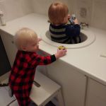 Lindy turned around to see this...