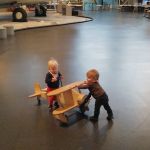 Asher taking Cadence for a ride