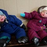 warming up in the skate hut