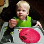 Cadence choosing cucumber over cake!