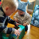 Asher in his new hat from Oma
