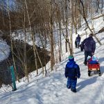 a walk with Chris Jack and Hank