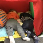 taking a rest at daycare