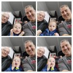 at the 67s with Papa and Daddy