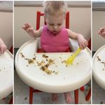 Asher using a spoon now too