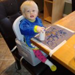 painting with toilet paper rolls