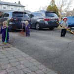 yard work with lots of help