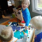 footprints in playdough