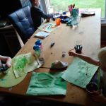 painting with food colouring