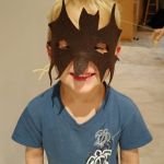 5 minute bat mask to avoid face painting...AGAIN