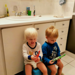 they love their new toothbrushes