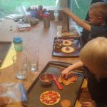 make your own pizzas!