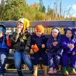 Jack pine trail with Harrison and Violet