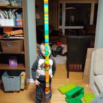 a tower to the ceiling