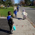 Dressed up with the neighbours