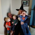 Halloween surprise visit from Opa and Oma