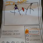 Isaac's first actual attempt to draw people!! Two witches fighting over their portion apparently. So cute