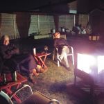 bonfire drinks in November, not bad! With Debbie and Jenn