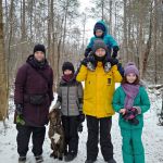 family walk with the other Clarks