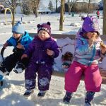 snack in the park with Violet