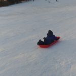 toboganning at Carlington hill