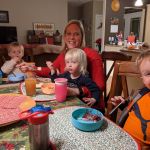 Christmas dinner at Oma and Opa's