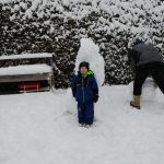 snowman taller than Isaac