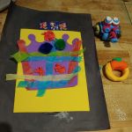 clay ring for Oma, Valentine for Harrison