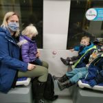 Family excursion on the bus and train!