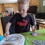 The Spiralgraph kit from Oma and Opa