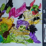 Isaac entered a colouring contest