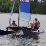 Jon and David out for a sail