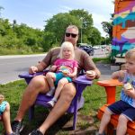 ice cream stop on our bike ride