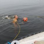 swimming off the sail boat