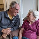 Opa and Super Oma on her 100th birthday
