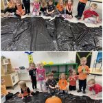 Toddler pumpkin carving