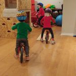 new bike ramp in the basement