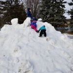 snow mountain climbing