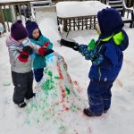 painting the snowman