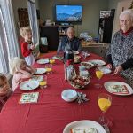 Christmas brunch with Grandma and Papa