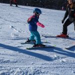 Cadence skiing all by herself